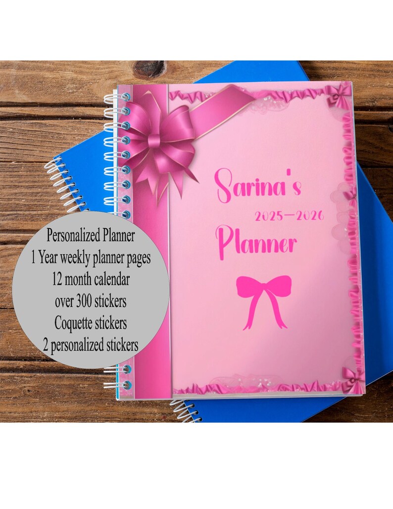20252026 Planner, 2025 Planner, Personalized Planner 2025, 20252026