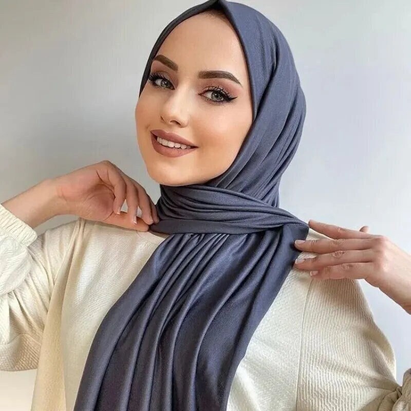 Premium Jersey Hijab - Raisin - Rectangle 65 x 27 / Raisin / Jersey