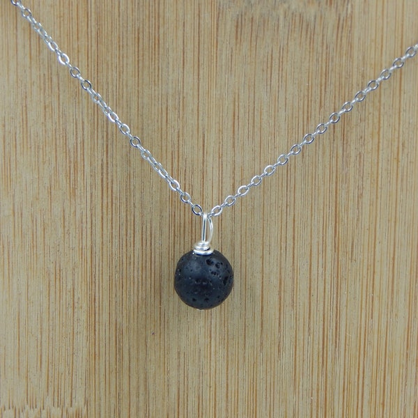 Lava Rock Necklace, Lava Stone Necklace, Lava Rock Diffuser Necklace, Lava Rock Diffuser, Essential Oil Necklace, Diffuser Jewelry