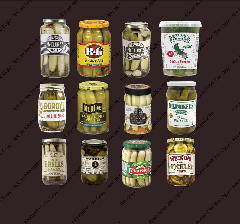 Vintage Canned Pickles Png Pickle Png Pickle Crewneck Png - Etsy