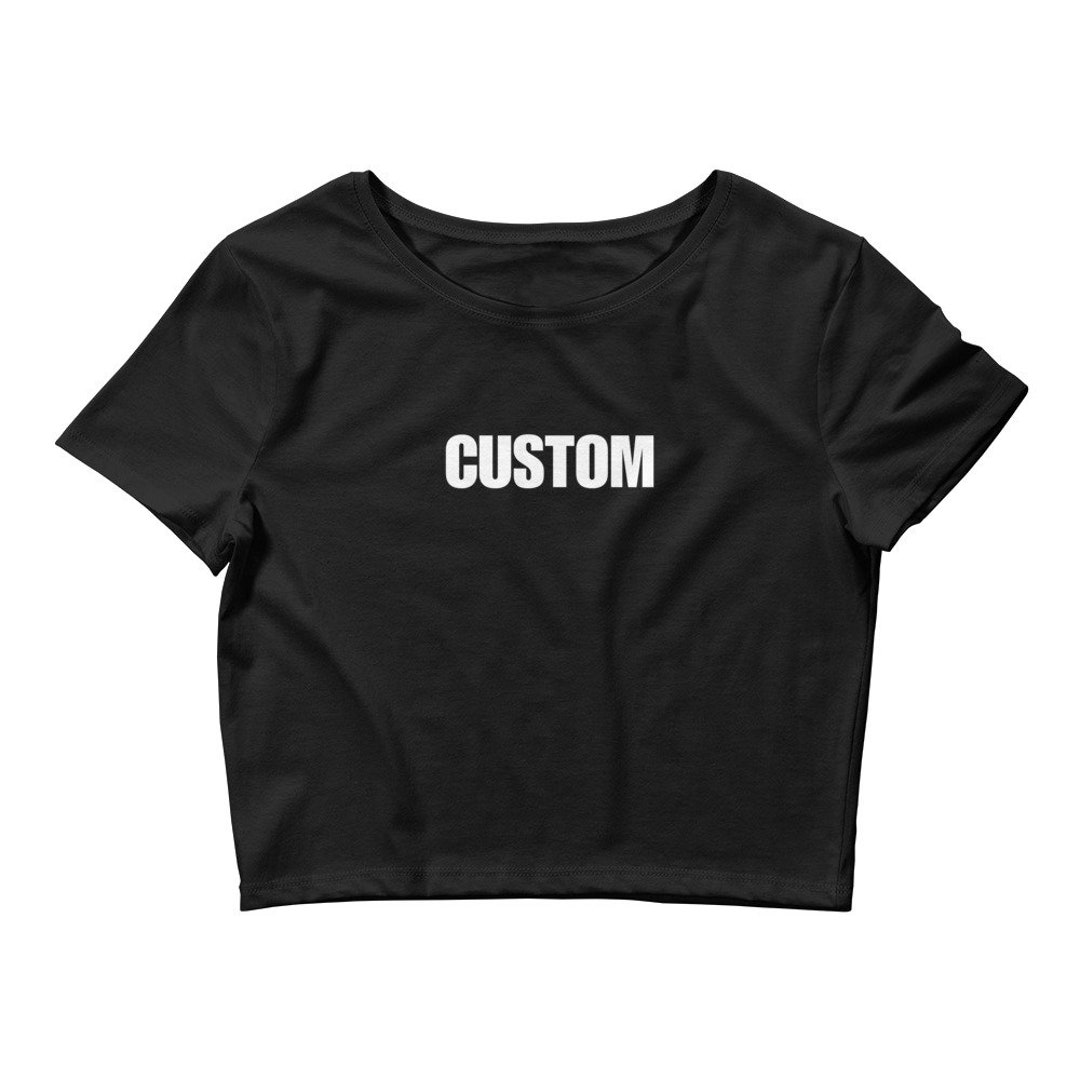 The Original Custom Baby Tee Blank Baby Tee Cropped T Shirt Etsy