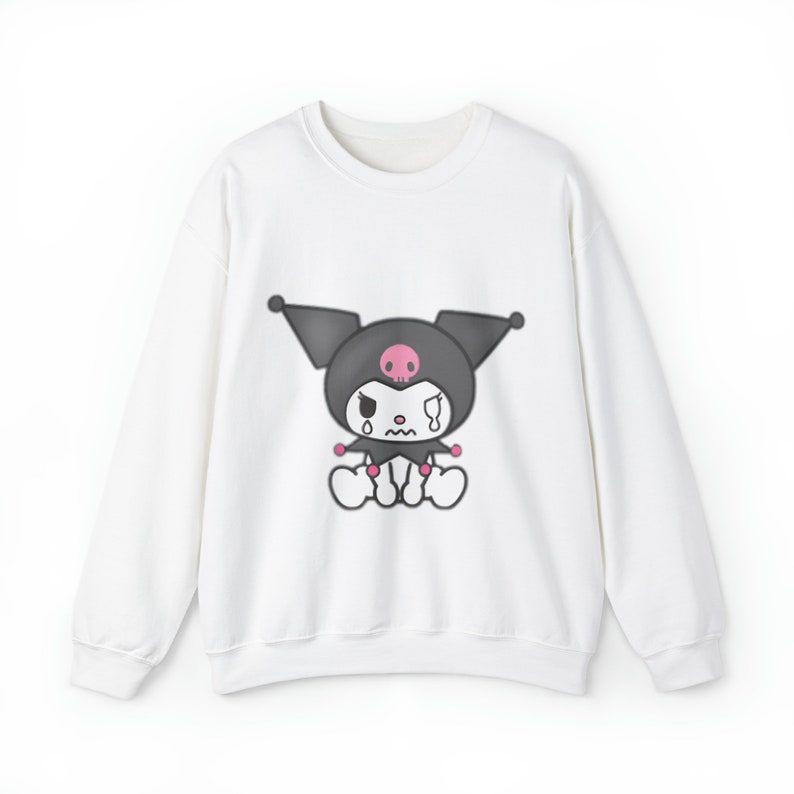 Kuromi Sweater Sanrio Sweatshirt Kuromi Sweatshirt Cat Sitting - Etsy