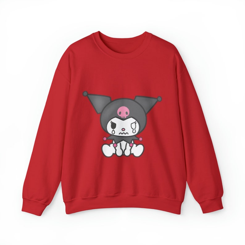 Kuromi Sweater Sanrio Sweatshirt Kuromi Sweatshirt Cat Sitting Shirt ...