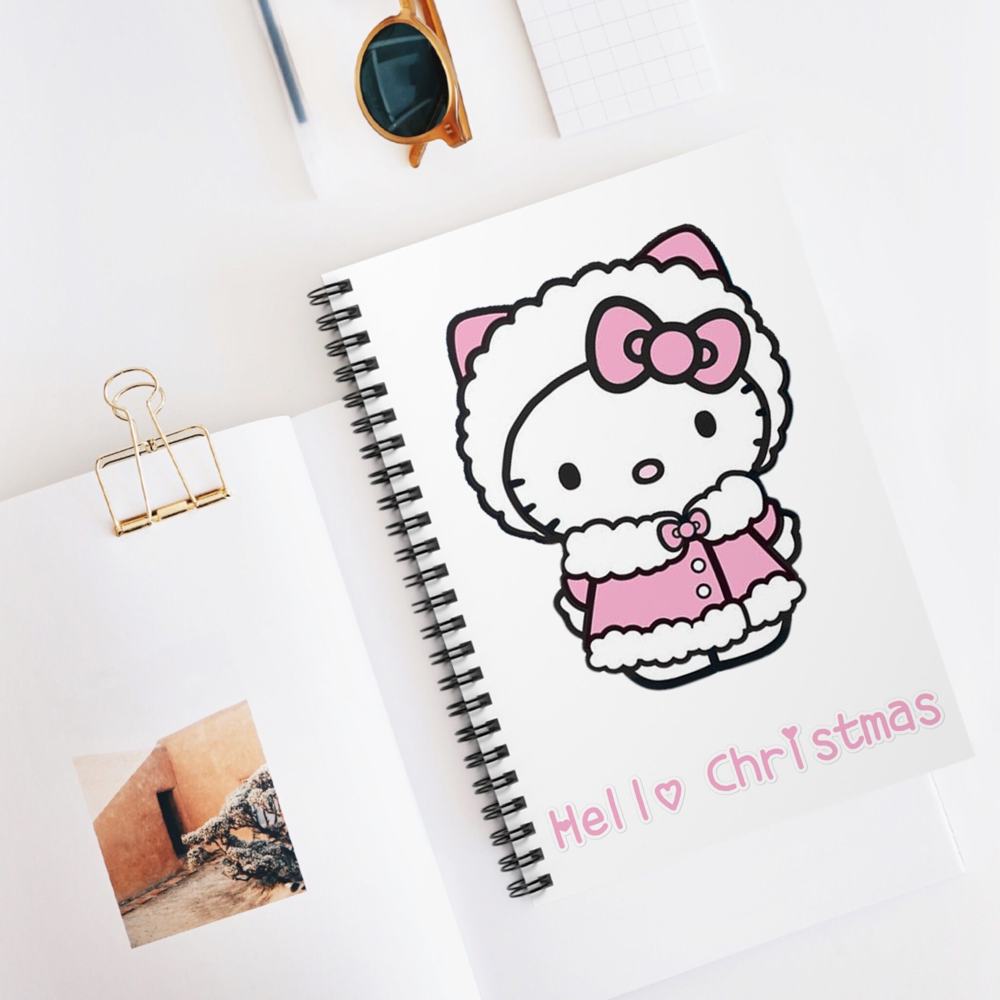 Hello Kitty Notebook Cute Hello Kitty Spiral Notebook Sanrio Notebook Hello Kitty Gift Christmas
