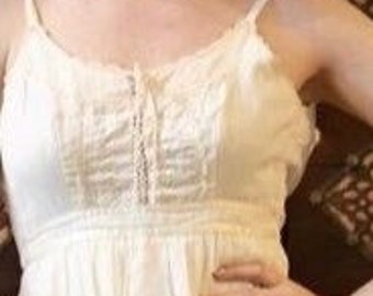 Gunne Sax Klassisk Vit Maxiklänning