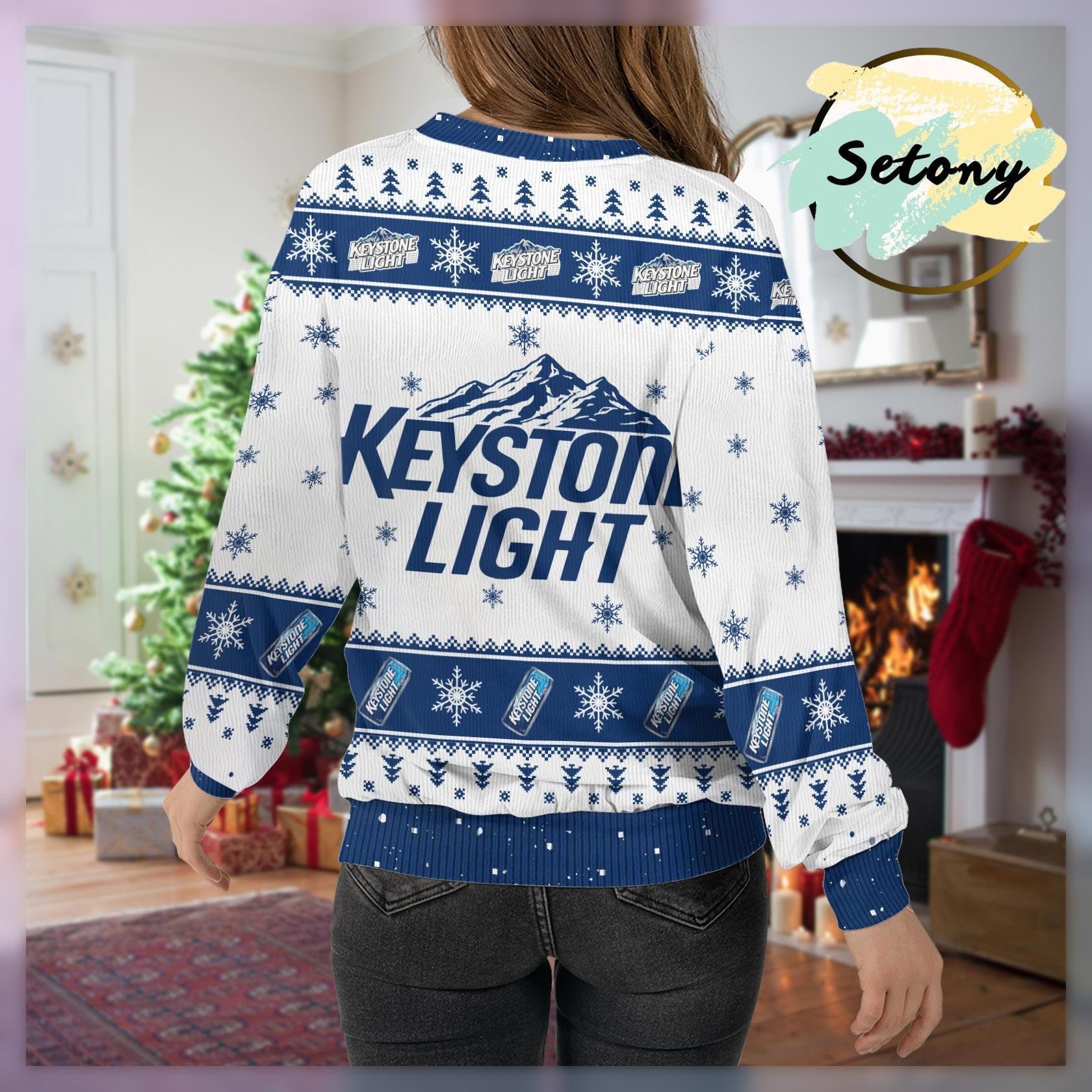 Christmas Keystone Light Sweater, Keystone Light Xmas Sweater sold by