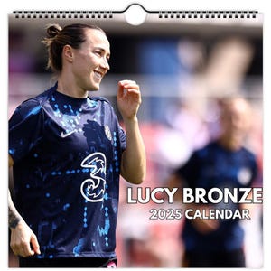 Lucy Bronze Kalender 2025, personalisierter Kalender, Idol-Kalender, Jahreskalender, Benutzerdefinierter Fotokalender, 12-monatiger Fotokalender