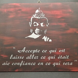 Autres accessoires de décoration Zen et ethnique Stickers Muraux Zen  Citation de Bouddha