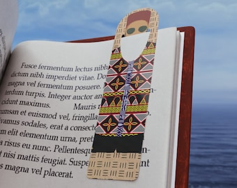 Phillipe Bookmark: Toghu African Print Mudcloth, Unique Reader Gift