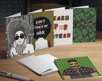 Fine Days Multi-Design African Greeting Cards (5-Pack)