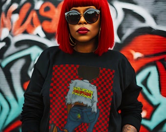 Callipygian Girl Sweatshirt: African Unisex Graphic Crewneck
