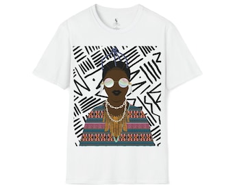 African Graphic Tee: Unisex Softstyle Cotton T-Shirt