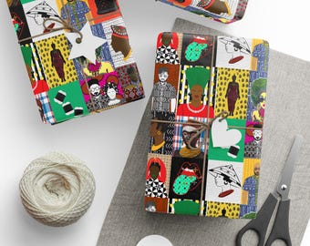 African People Gift Wrap: Unique Festive Wrapping Paper