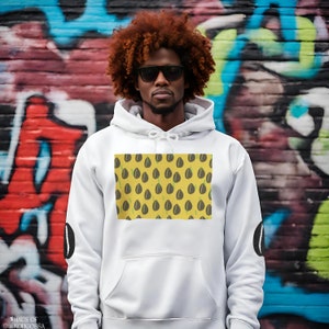 Neon Goddess-  Front, Back & Sleeve Design - African Unisex Heavy Blend™ Hooded Sweatshirt