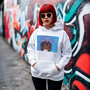Bubblegum Fresh  -  Back Design - African Unisex Heavy Blend™ Hooded Sweatshirt