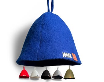 Sauna Hats – 100% Wool blend Felt Blue | Heat and Hair Protection | Unisex Banya and Steam Room Caps - sauna gift