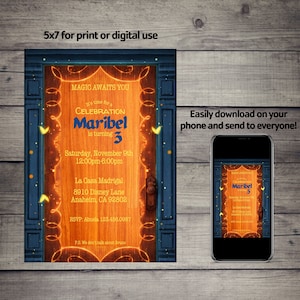 DISNEY&#39;s ENCANTO Birthday Invitation - Any Age - Instant Download - Editable