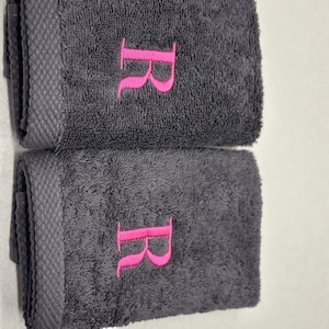 Embroidered Cotton Bath Towel: Personalized Monogrammed gift-Hand Towel-Customized-