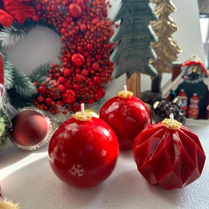 Christmas Candle/ Holiday decor | Luxury Candle for Christmas Decor and Gifts Handmade Candle  Unique decor Holiday Gift