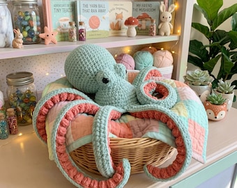 Haakpatroon - Anchor the Octopus | Amigurumi reuzenoctopus (digitale pdf-download)