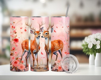 Buck and Doe Valentines 20 oz. Tumbler Sublimation