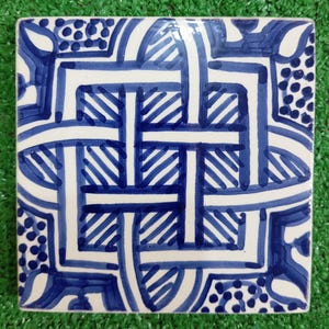 Modern Moroccan Zellige  Mosaic Tile 4x4in. Floor & Wall – Hand Painted Ceramic Tile for Kitchen Backsplash, Bathroom, or Accent Walls