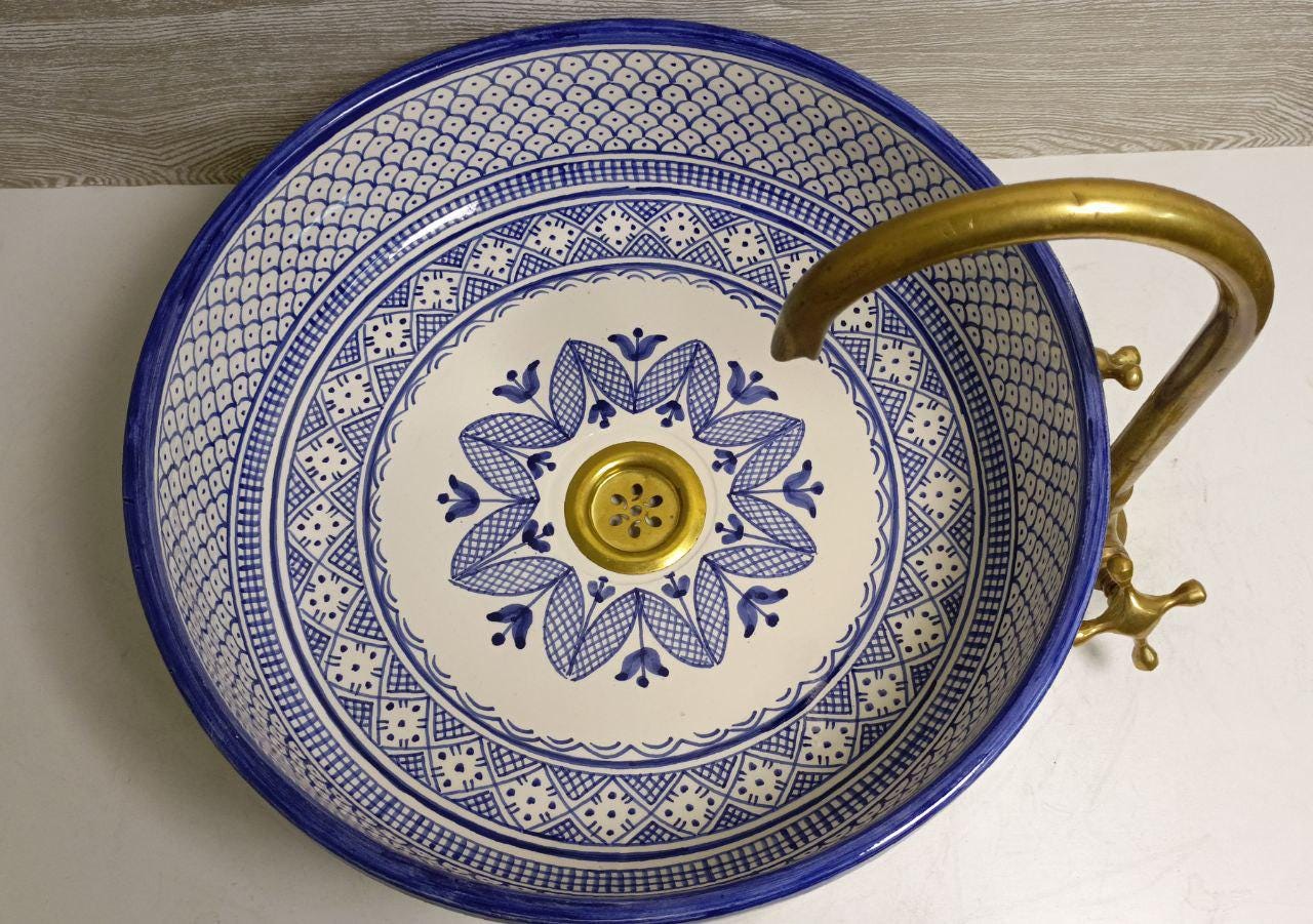 モロッコアンティーク皿　壁掛け MoroccoCraftsUSA - Etsy 日本