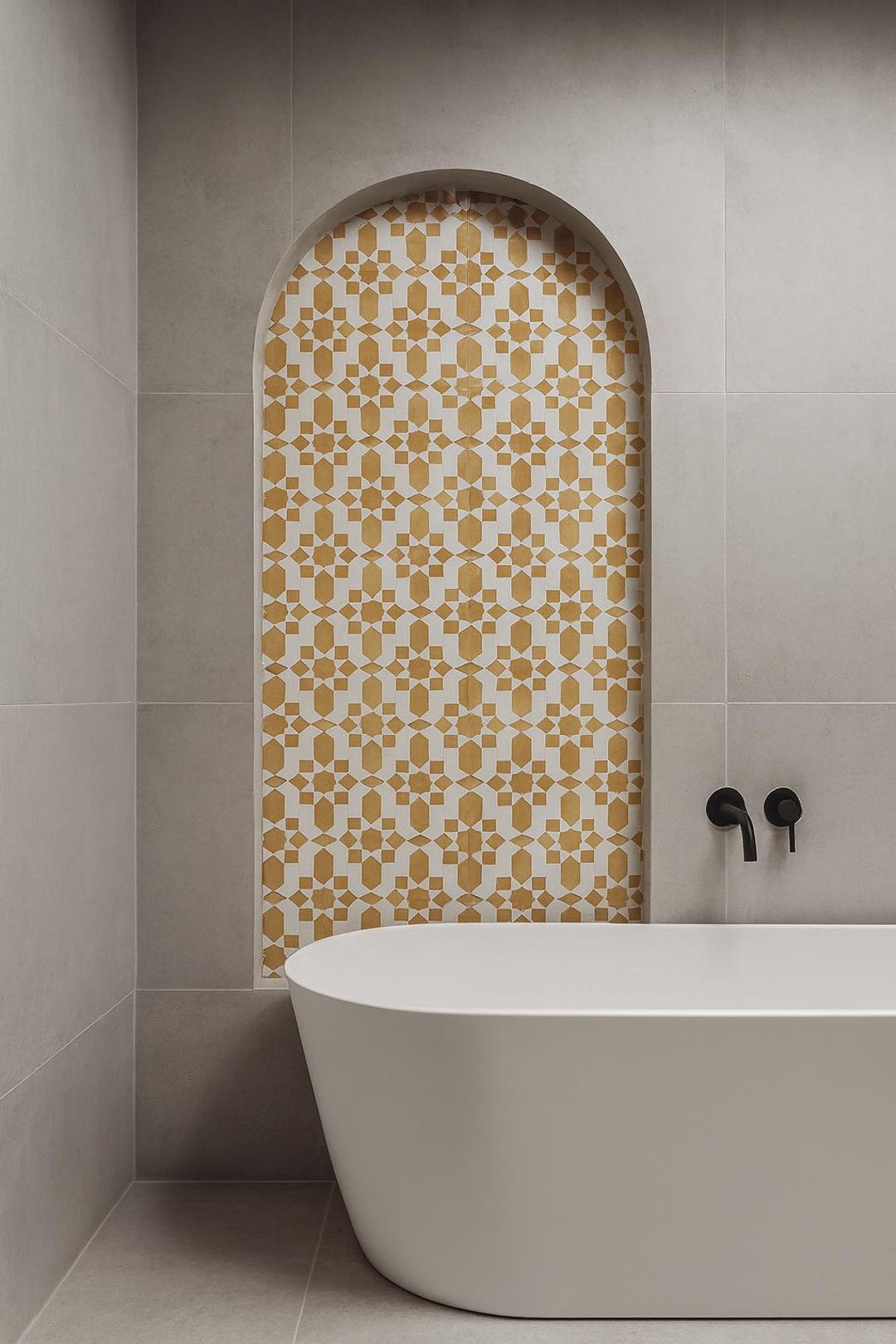 Handmade Moroccan Zellige Tile • Terracotta Mosaic, Geometric