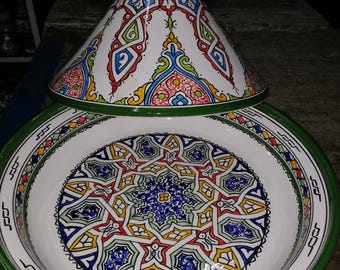 Handmade Moroccan Tagine Pot, Lead-Free Clay Cooking Dish, Traditional Ceramic Tagine for Slow Cooking, Artisan Cookware, Kitchen Decor