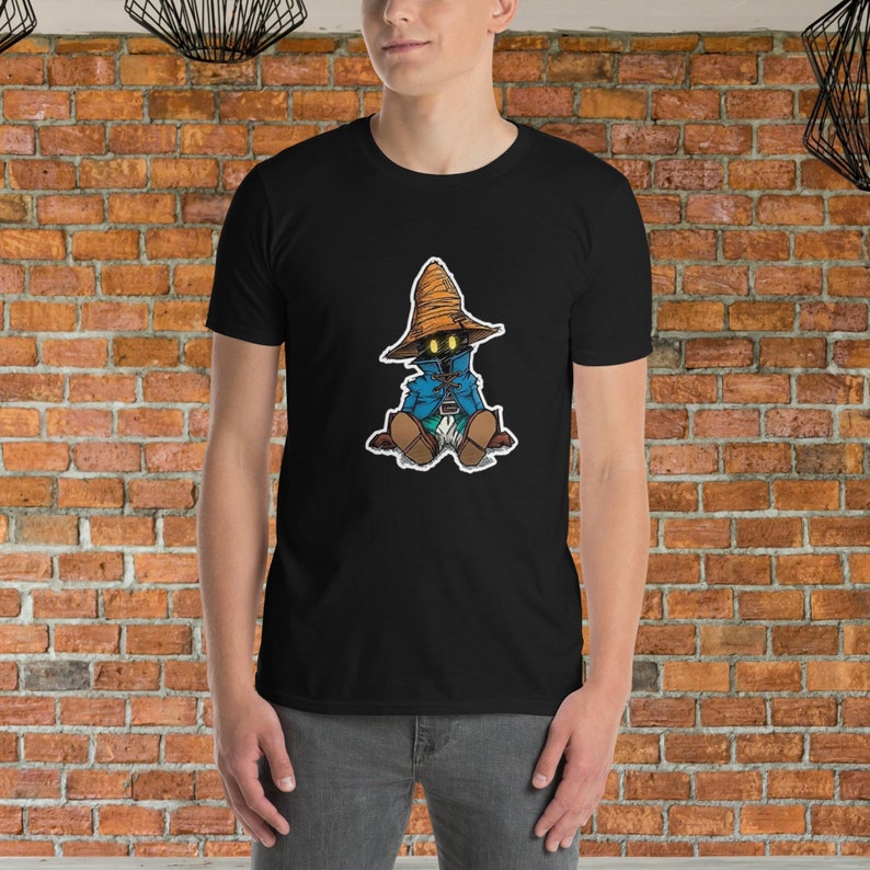 Final Fantasy Vivi Tshirt Unisex Black Video Game Apparel Shortsleeve