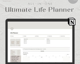 Notion Life Planner Template: All-in-One Digital Dashboard