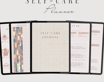 Self-Care Digital Planner: Mental Health & Mindfulness (Canva)
