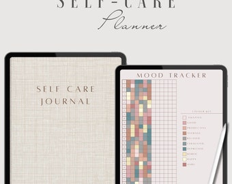 Digital Self-Care Journal: Canva Template for Mental Wellness (PDF)