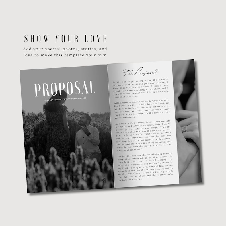Wedding Magazine, 25+ Pages Wedding Magazine Template Canva, Wedding Magazine Program, Wedding Menu, Seating Chart, Magazine Template image 3