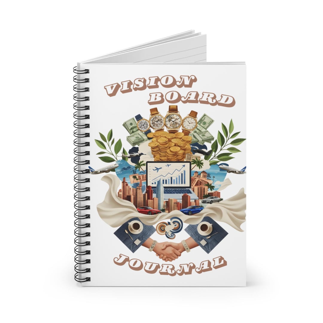 Abundance & Wealth Vision Board Journal, Manifestation Notebook for ...