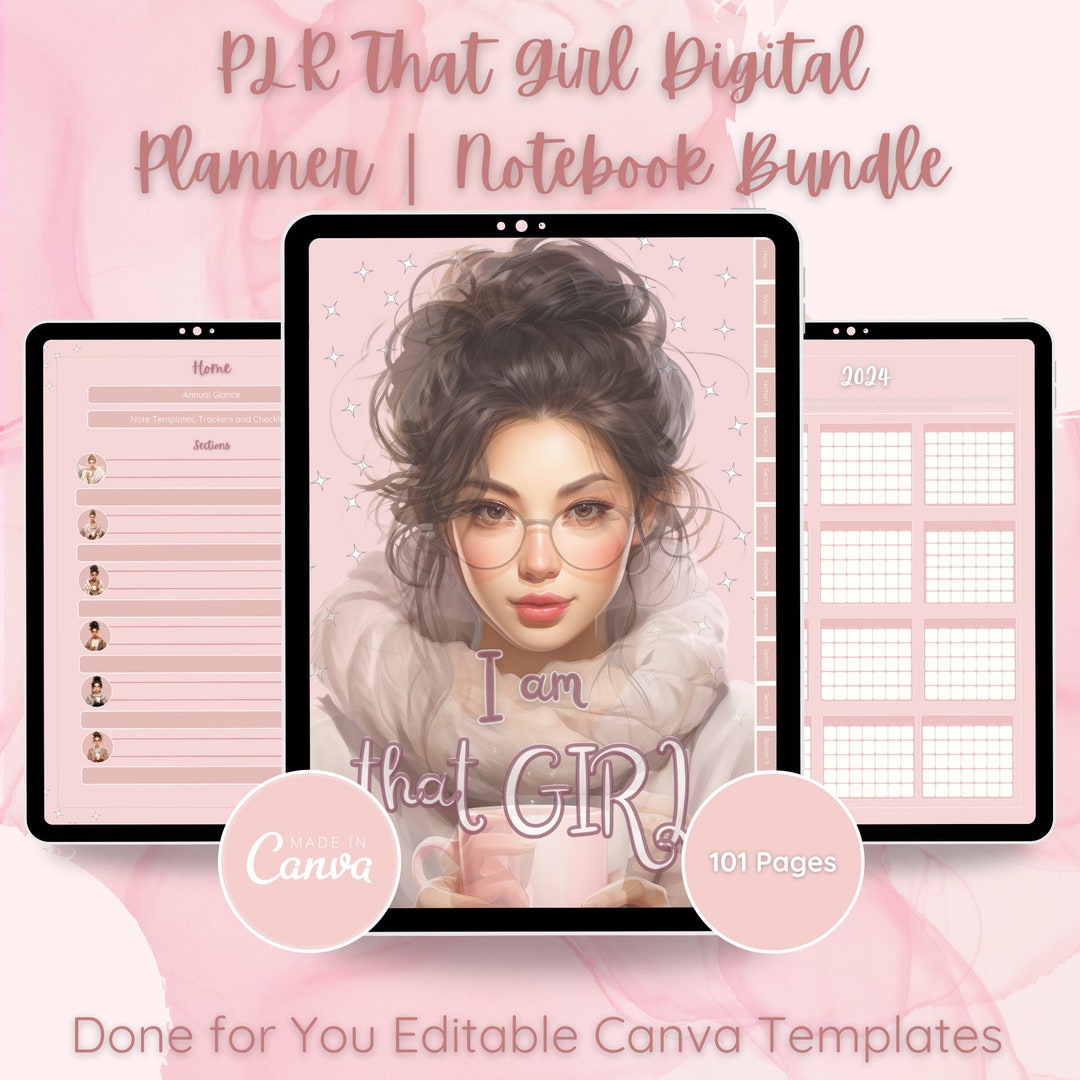 PLR Digital Planner Notebook Bundle, Resell Digital Bundle, Student