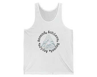 Aspire, Ascend, Achieve, Repeat, mountain Tank