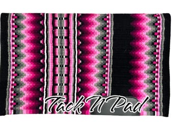 Hand-Loomed Wool Western Show Saddle Pad - 34x42