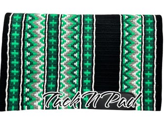 Hand-Loomed Wool Western Show Saddle Pad - 34x42