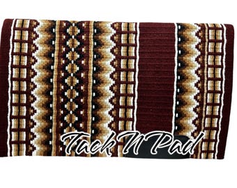 Handmade Western Show Saddle Pad: New Zealand Wool, 34x42