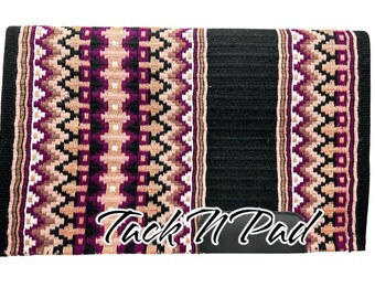 Hand-Loomed Wool Western Show Saddle Pad - 34x42