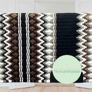 Western Show Saddle Pads - Handmade Show Pads - Wool Pads