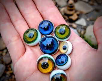 Eyeballs - Handmade Borosilicate Glass Marbles