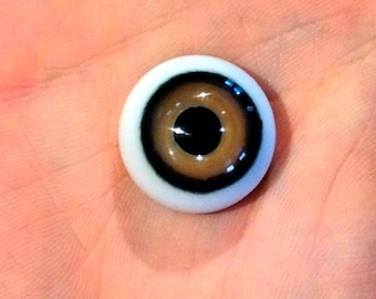 Eyeballs FLAT BACK cavachon- Handmade Borosilicate Glass Marbles
