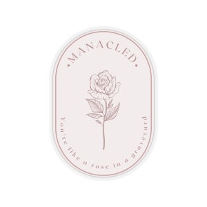 Rose in a Graveyard Manacled Sticker