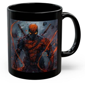 Deadpool Inspired Black Mug,