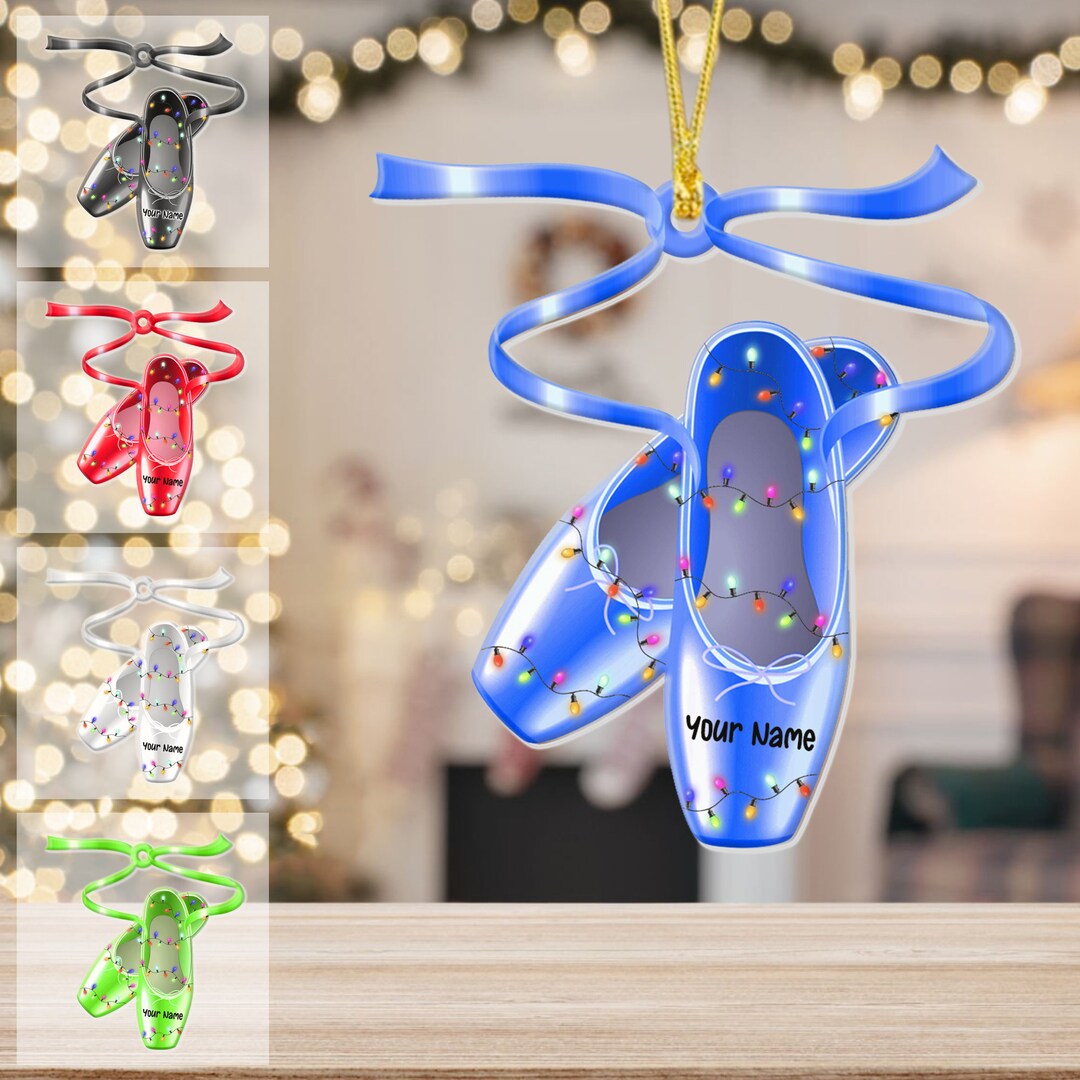 Personalized Ballet Shoes Ornament Ballet Shoes Gift for Etsy