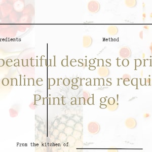 Printable Recipe Cards. Create your most treasured possession.