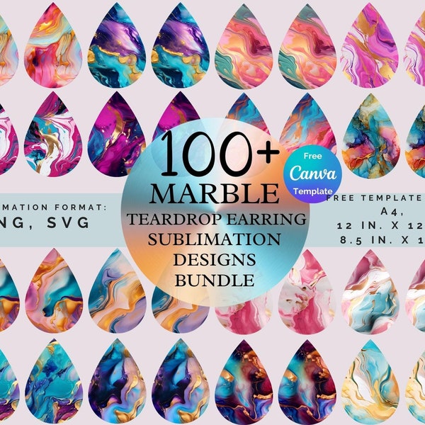 100+ Marble Teardrop Sublimation Earring Designs, sublimation earring designs png, sublimation earring designs svg, canva earring template