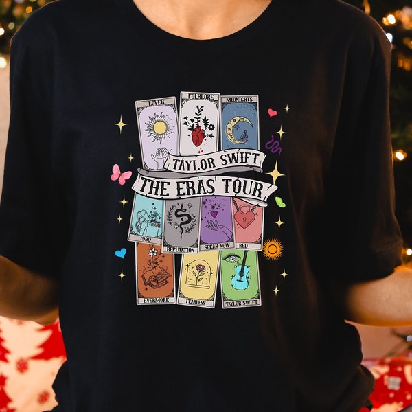 The Eras Tarot Women Shirts, Tarot Card T-shirt,  Bookish Tarot Card Sweatshirt, Fan Shirt